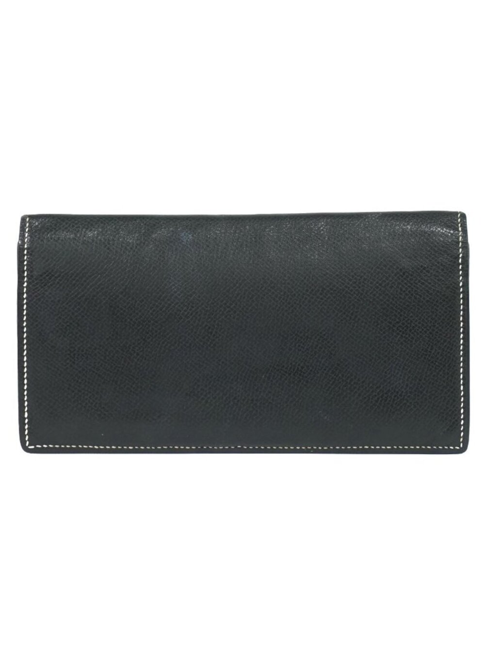 Hermes Leather Billfold Wallet Black